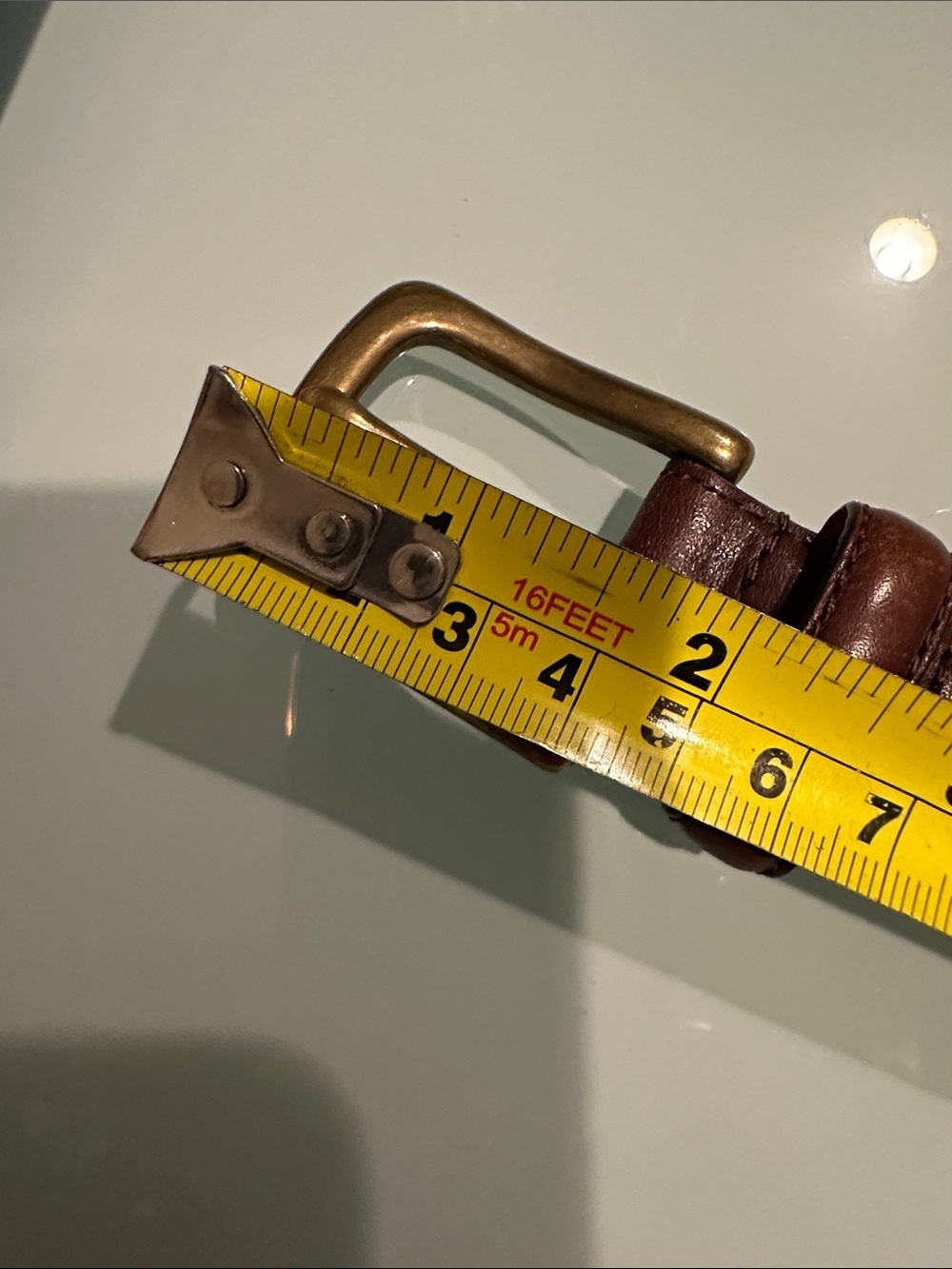 Polo Ralph Lauren Vintage Italian Leather Belt Sz34 Used - Picture 12 of 12